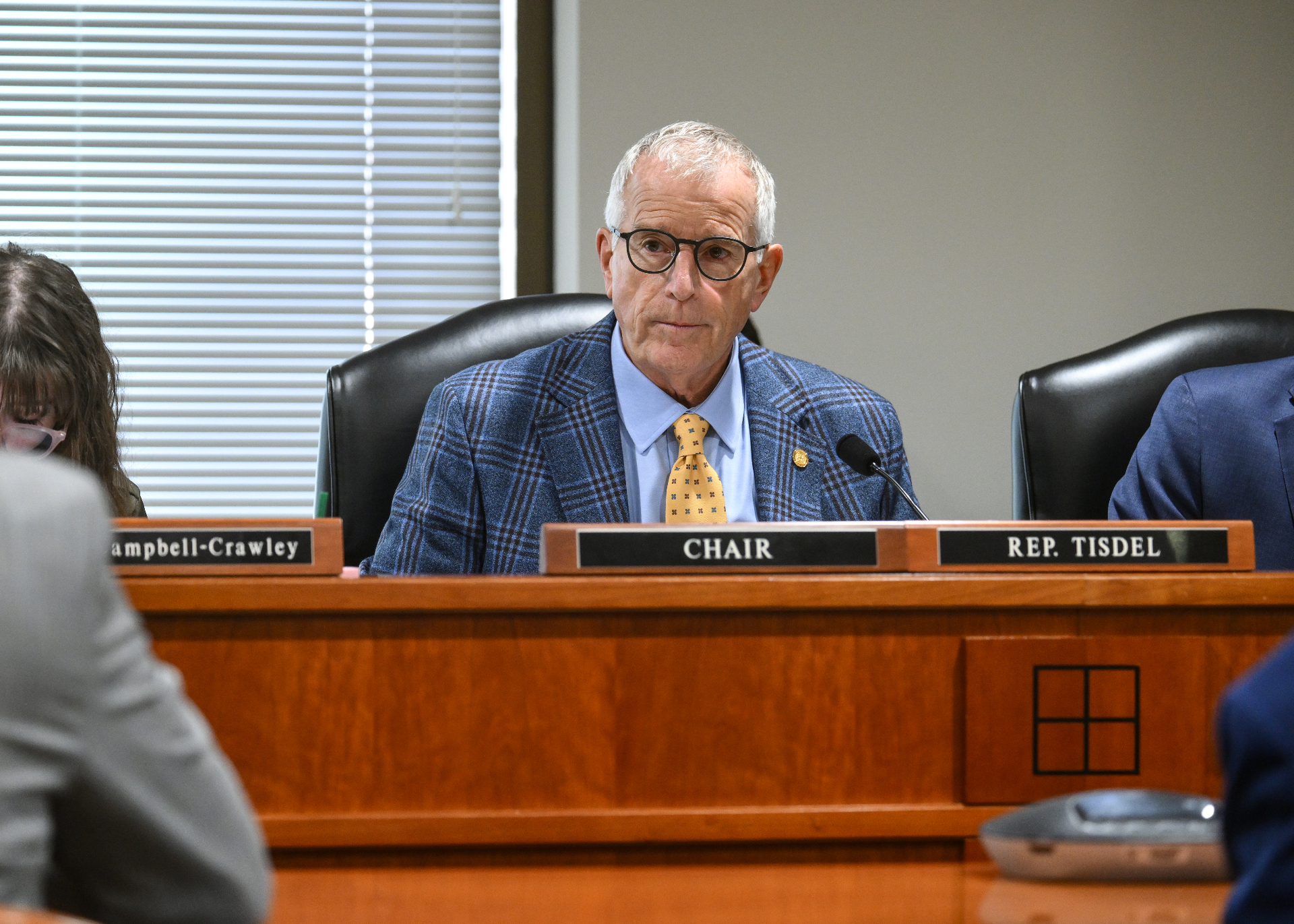 Rep. Mark Tisdel chairing the House Finance Committee in Lansing.